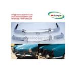 Volkswagen Karmann Ghia Euro style bumpers (1955 – 1966) by stainless steel new