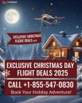 Call +1-855-547-0830 | Exclusive Christmas Day Flight Deals 2025